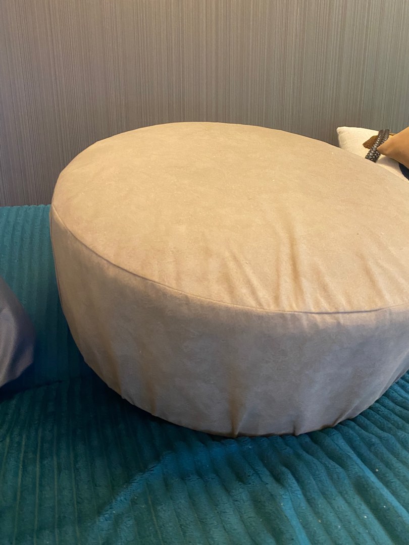 Ikea floor cushions foot rest with new covers, Furniture & Home Living