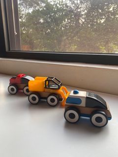 IKEA LILLABO wooden toy vehicles