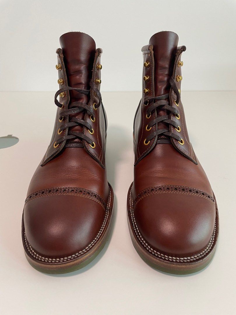 Iron Boots TCO Seidel British Tan Double Shot Leather Boots US8