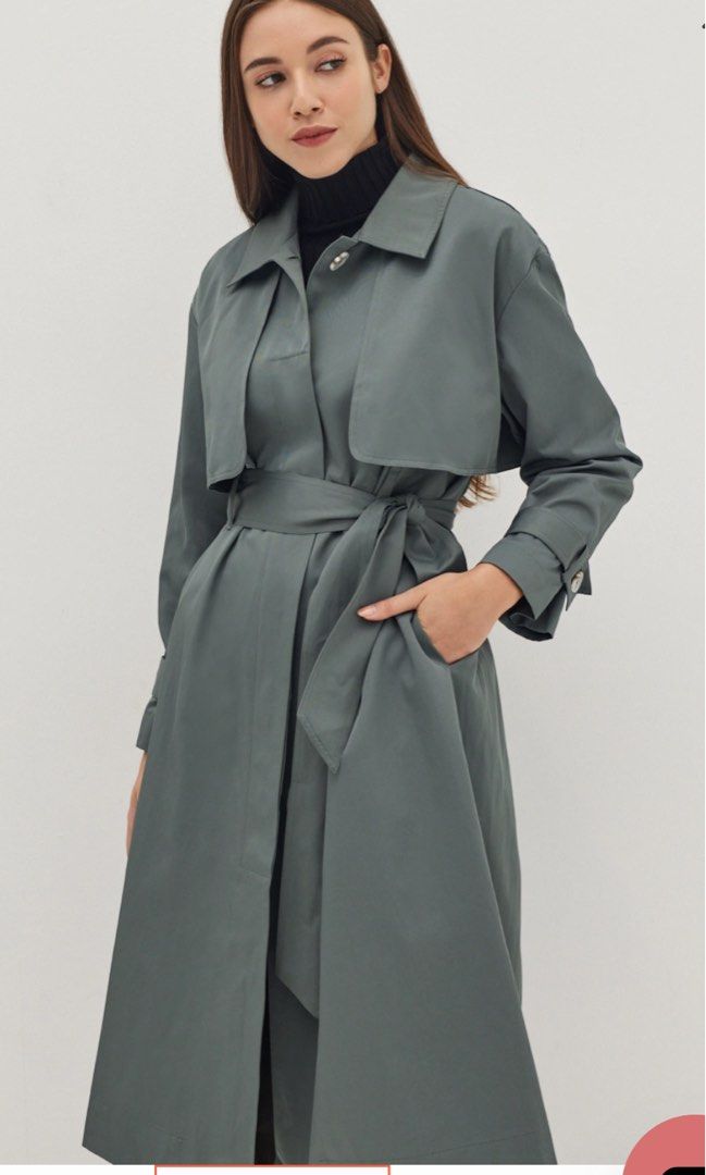 Aline trench clearance coat