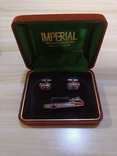 JAPAN SURPLUS IMPERIAL DANDY COLLECTION POSH CUFF LINK AND TIE CLIFF