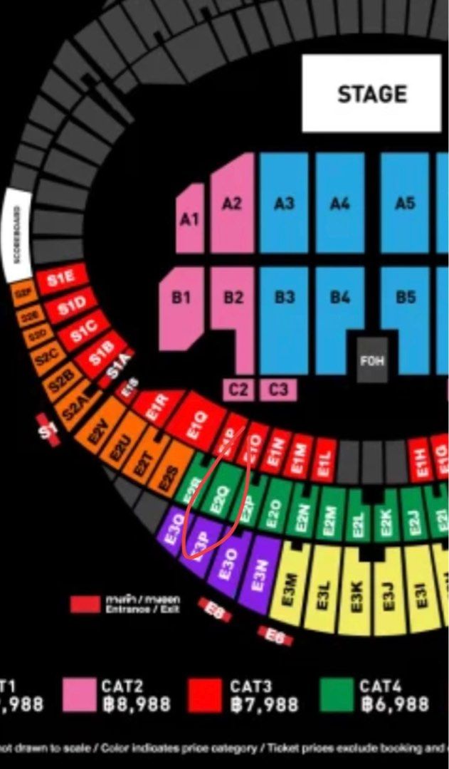 Jay Chou concert Bangkok Thailand CAT4 周杰伦泰国曼谷, Tickets