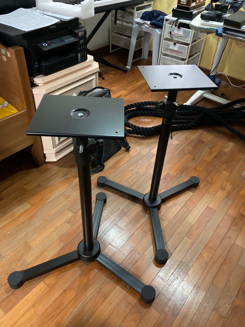 K&M Monitor Stand, Black, 2672000055, Audio, Soundbars, Speakers