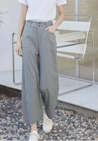 Casual high clearance waisted trousers
