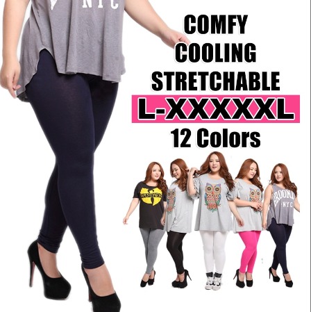Ladies MODAL FULL LEGGINGS Women Stretchable BLACK Cooling Tights Plus Size  Super Comfy Yoga Zoomba Pants XXXXXL, Women's Fashion, Bottoms, Jeans &  Leggings on Carousell