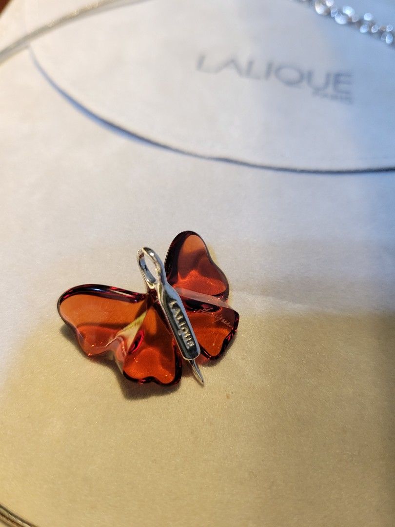 Lalique store butterfly necklace