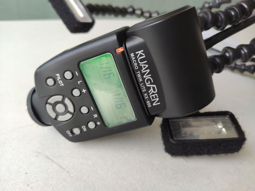 LAOWA KuangRen KX800 Flexible Macro Twin Flash + diffusers + macro