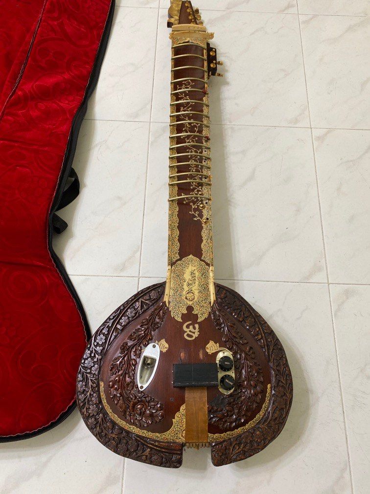 Left Handed Sitar Guitar, Hobbies & Toys, Music & Media, Musical