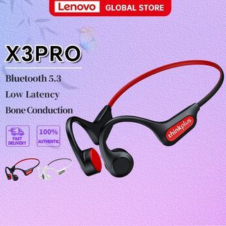 Lenovo X3 Pro Earphone Bone Conduction Bluetooth Headphones Hi-Fi Sports Earphones Wireless With Mic Earbud