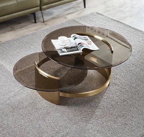 Leons glass sales coffee table