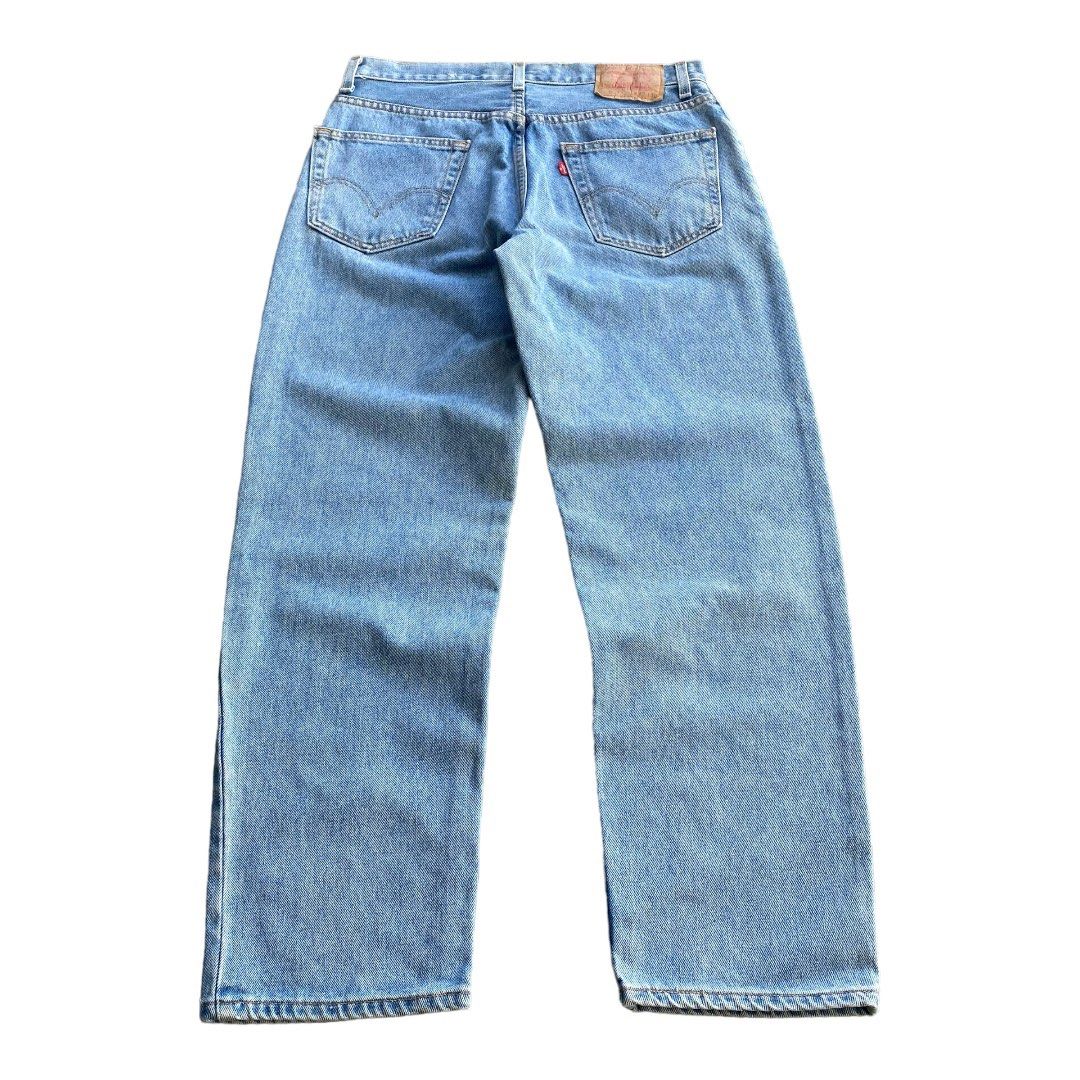 Levis 560 Relaxed Fit Washed Blue Jeans Men s Fashion Bottoms