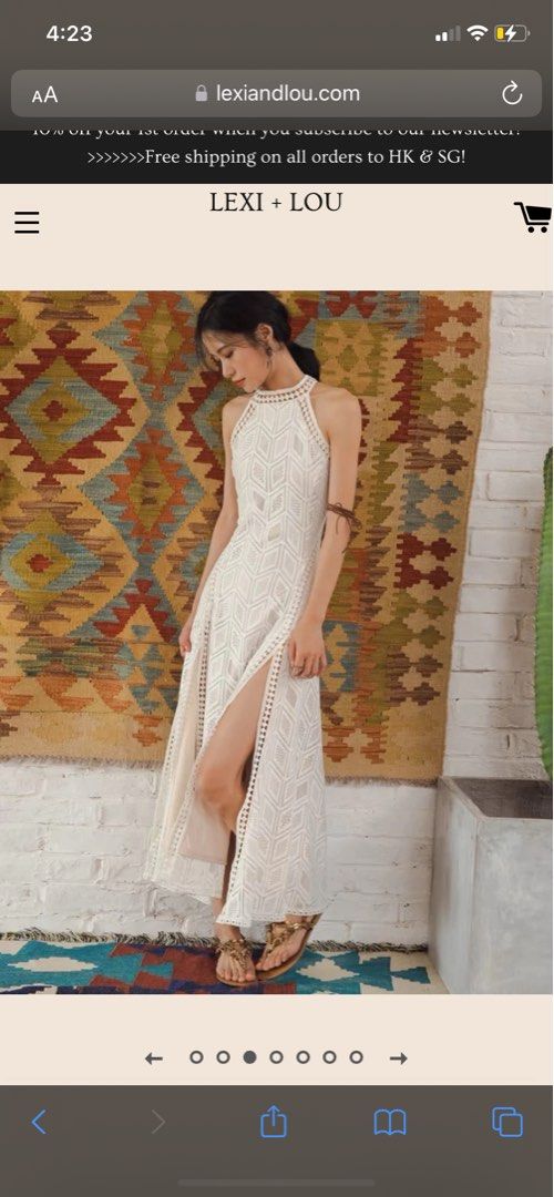 Lexi lace fishtail dress store