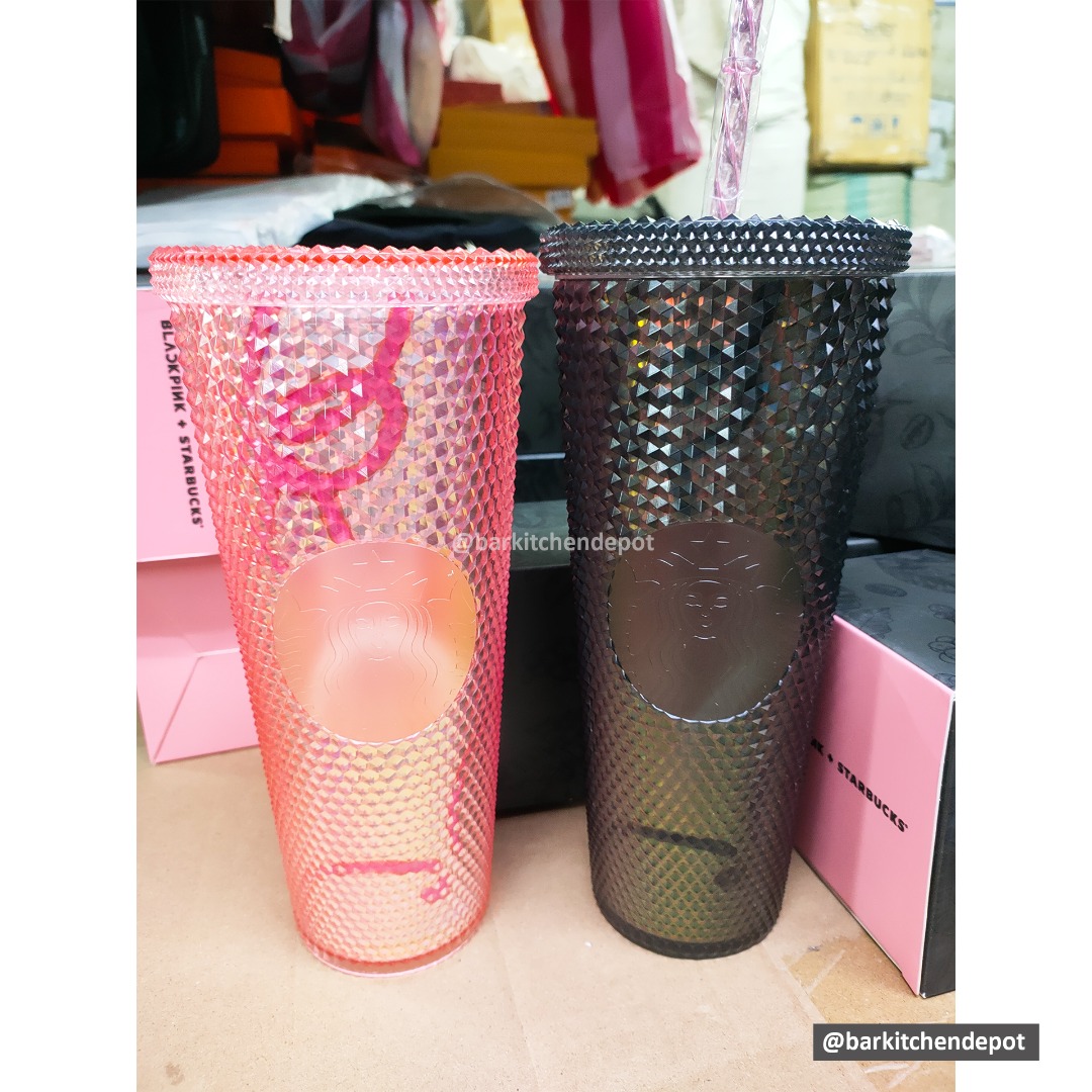 LIMITED VERSION!!! 2023 BLACK PINK Starbucks Tumbler with Straw and Box