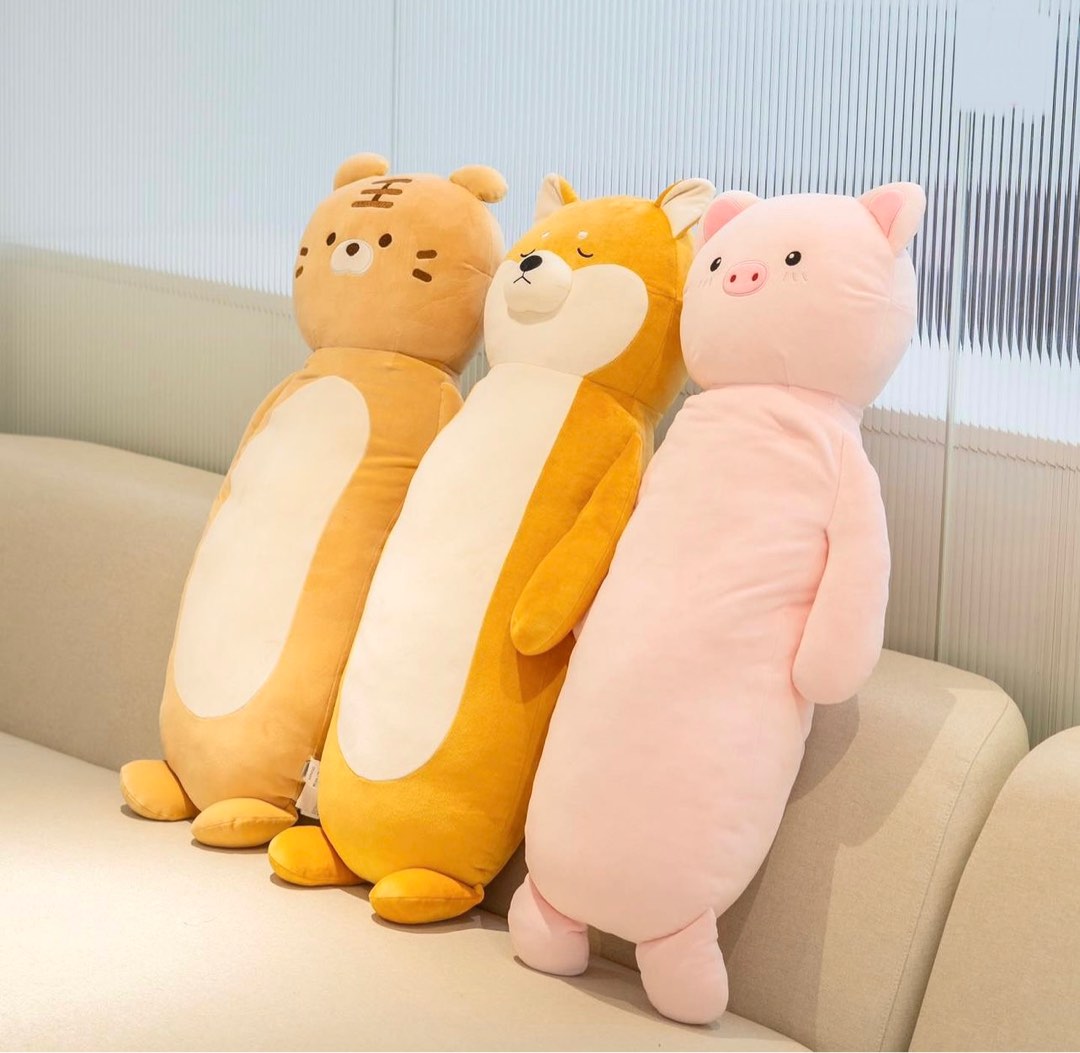 Long Pillow Plush by Miniso Shiba Inu Tiger Pig Hobbies Toys Toys Games on Carousell
