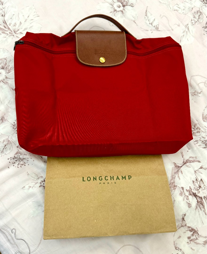 Longchamp Red Laptop Bag, Computers & Tech, Parts & Accessories, Laptop Bags & Sleeves on Carousell