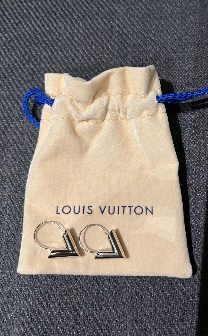 Louis Vuitton Essential V Hoop Earrings - Gold-Plated Hoop, Earrings -  LOU768993