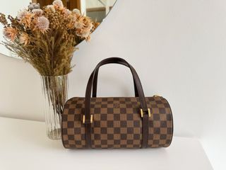 Authenticated Used Louis Vuitton Monogram Papillon 30 (Old) Handbag M51365  Brown PVC Leather Women's LOUIS VUITTON 