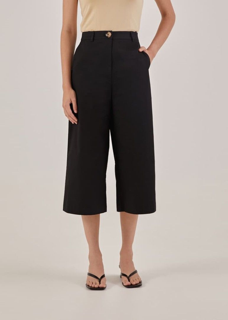 Arie Neoprene Wide Leg Culottes