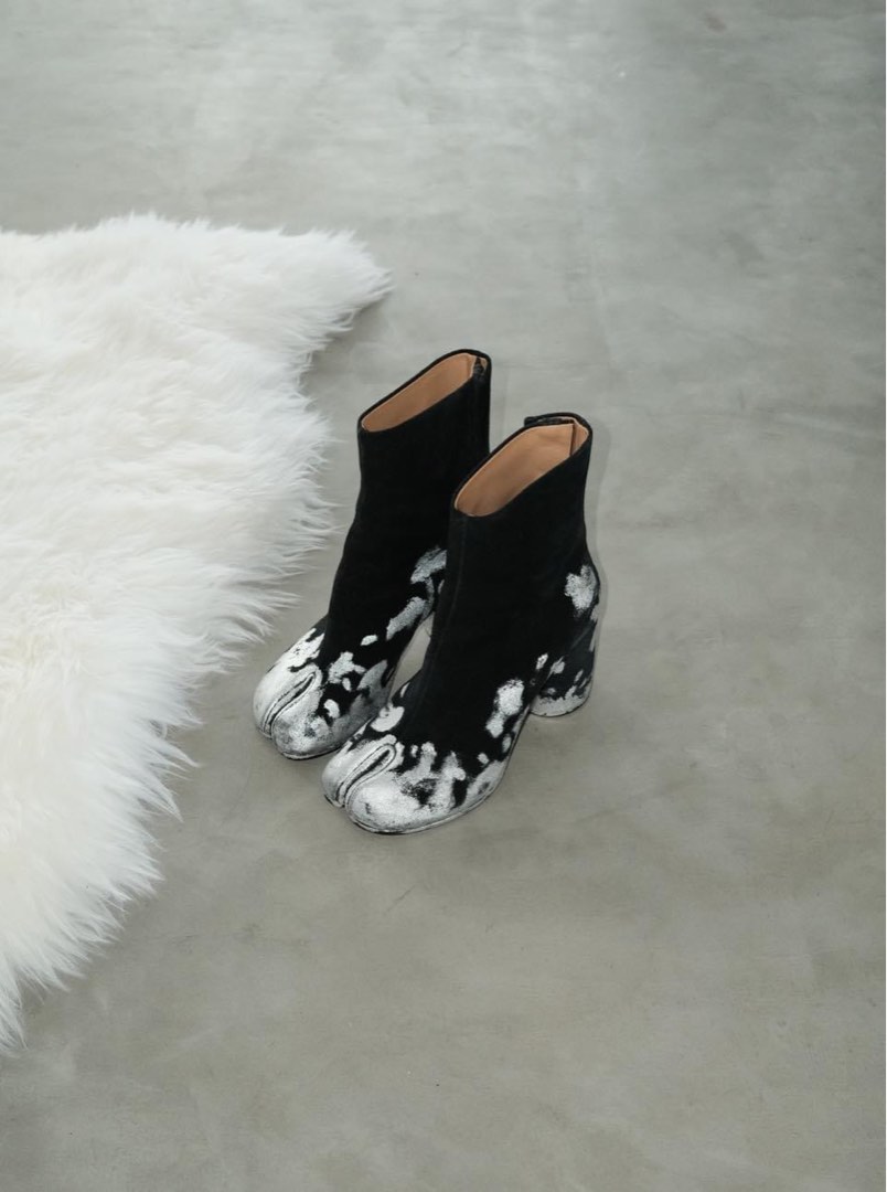 Margiela tabi boots silver store