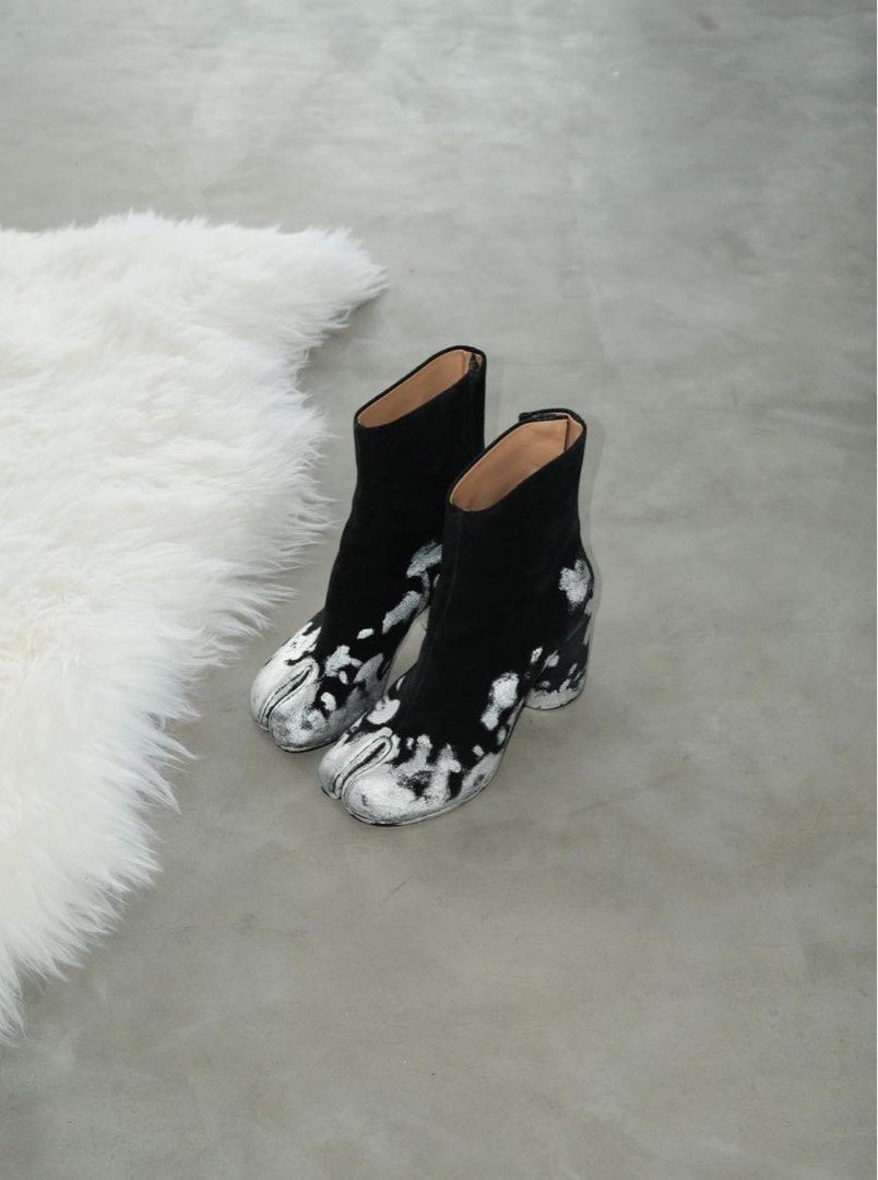 maison margiela tabi boots white