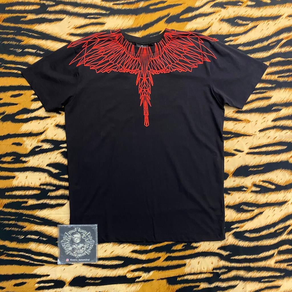 T shirt marcelo burlon nera e rossa deals