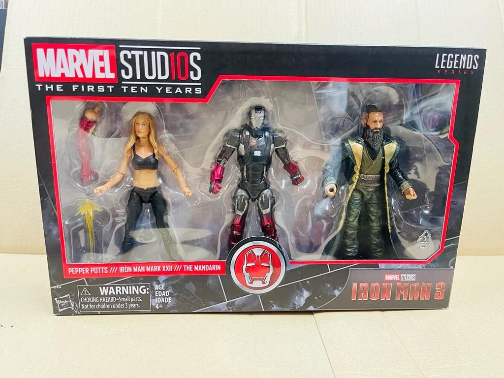 Marvel Legends Iron Man 3 Pepper Potts Mandarin Mark XXII 3 Pack