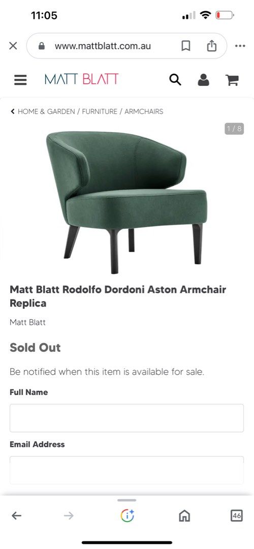 Matt Blatt Accent Chair Furniture Home Living Furniture