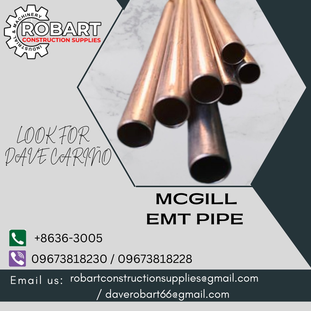 MCGILL EMT PIPE, Commercial & Industrial, Construction Tools
