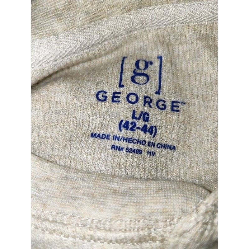 George long sales sleeve thermal henley