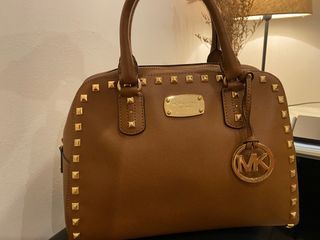 Michael Kors Jet Set Md Chain Pouchette Handbag Lichtbruin