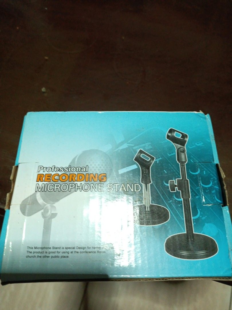 Microphone Stand (Category: Microphones) located in Manila. Submitted by declutter.p (Listing ID 1265627259, Image 1). Description: Reason for selling: Decluttering and not using it. I have the BM 800 Microphone too if you want to buy it. Preferably buyer is around Ubelt so that we could just meet up and you won't have to pay shipping fee.