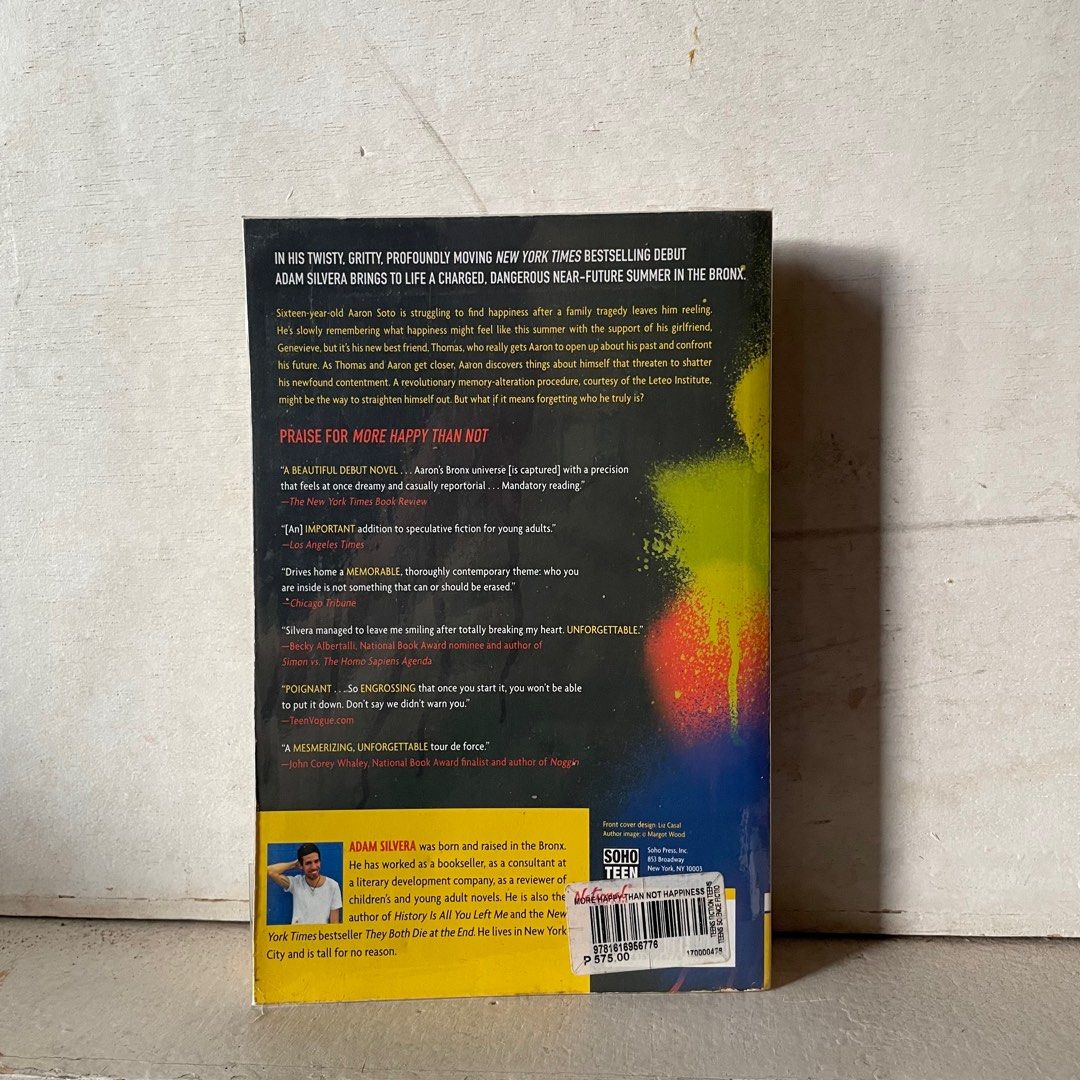 More Happy Than Not by Adam Silvera (Category: Storybooks) located in San Juan City. Submitted by khmanalo (Listing ID 1265617449, Image 2). Description: pm for more info.