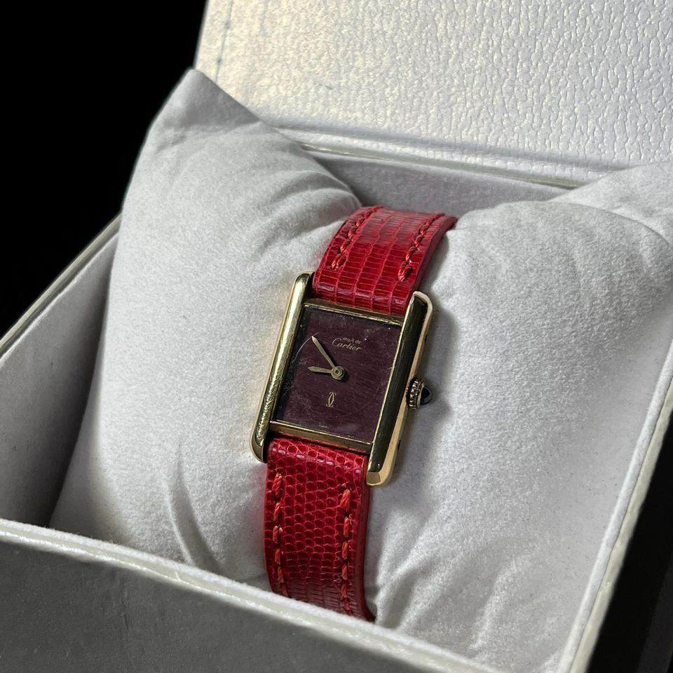 Cartier gold plated watch best sale