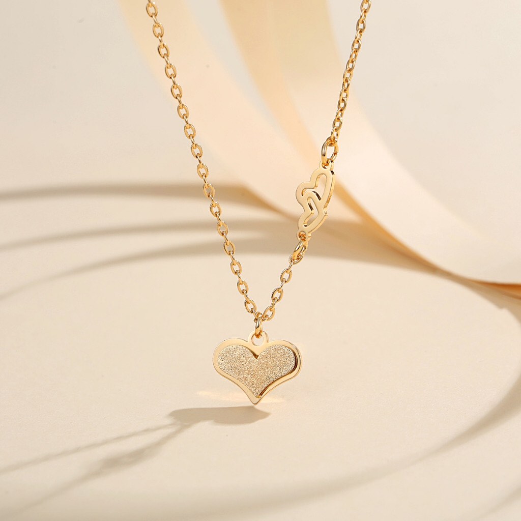 Gold chain heart design outlet