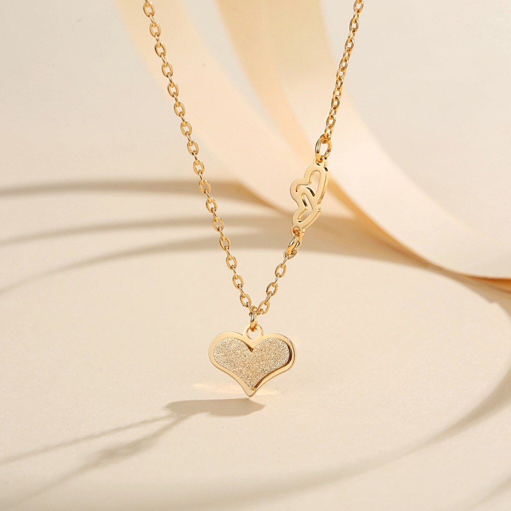 Necklace Minimalist Gold Plated Swarovski Crystal Korean Style