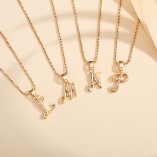 Gold alphabet discount pendant price
