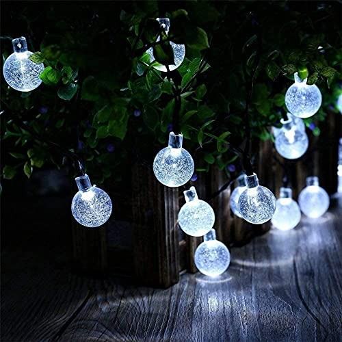 New Arrival Augone Solar Garden Lights Waterproof 50LED 7M 24Ft Solar String Lights Outdoor 8 Modes Globe Fairy Lights for Indoor Outdoor Patio