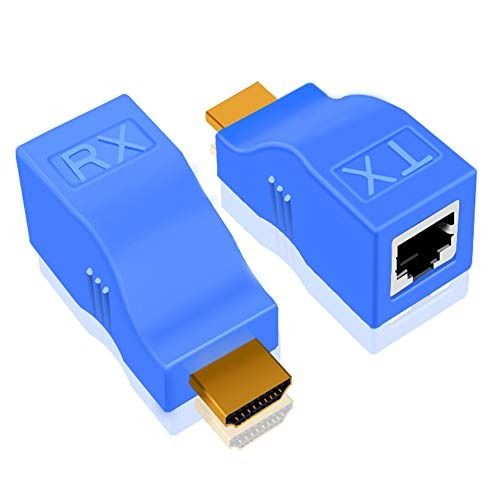 For HDMI Extender To RJ45 CAT5e CAT6 Converter LAN Ethernet Network Adapter  Repeater 1080P HDMI Cable 