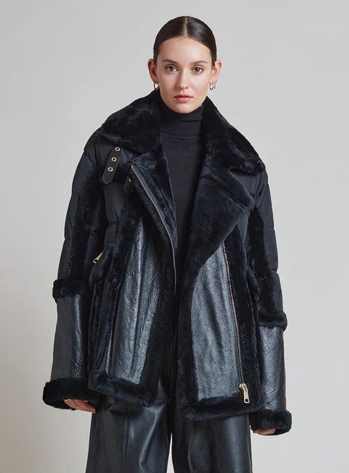 Nicole benisti shearling puffer outlet