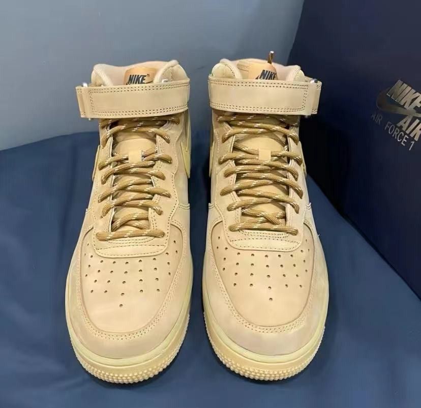 Nike air force 1 mid wheat on sale