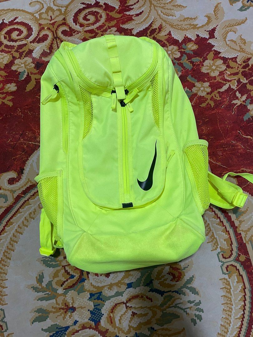 Lime green backpack nike on sale