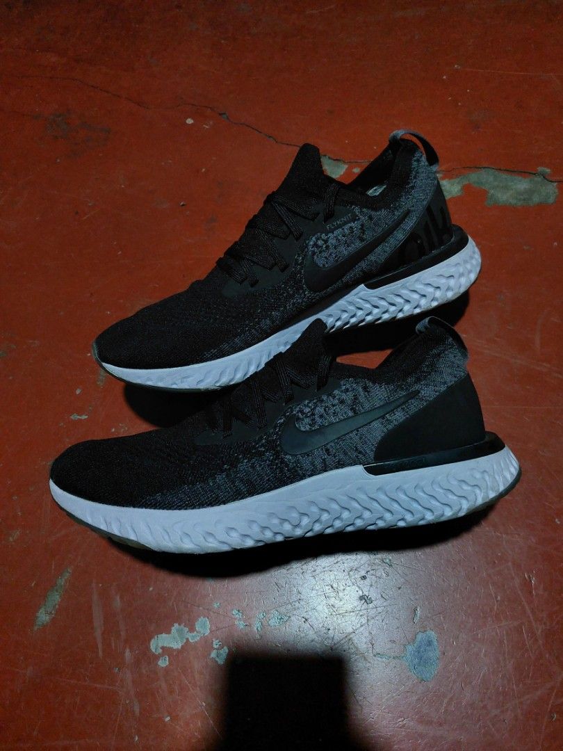 Nike Epic React Flyknit 2 Men's Road Running Shoes(26 cm) (Category: Sneakers) located in Baguio. Submitted by master_of_brands (Listing ID 1265684733, Image 1). Description: Authentic Nike Epic React Flyknit 2 Men's Road Running Shoes Size 8 US/411 Europe/26 cm Slightly used Minor issue: replaced insole pads No box Thick outsole In excellent condition.