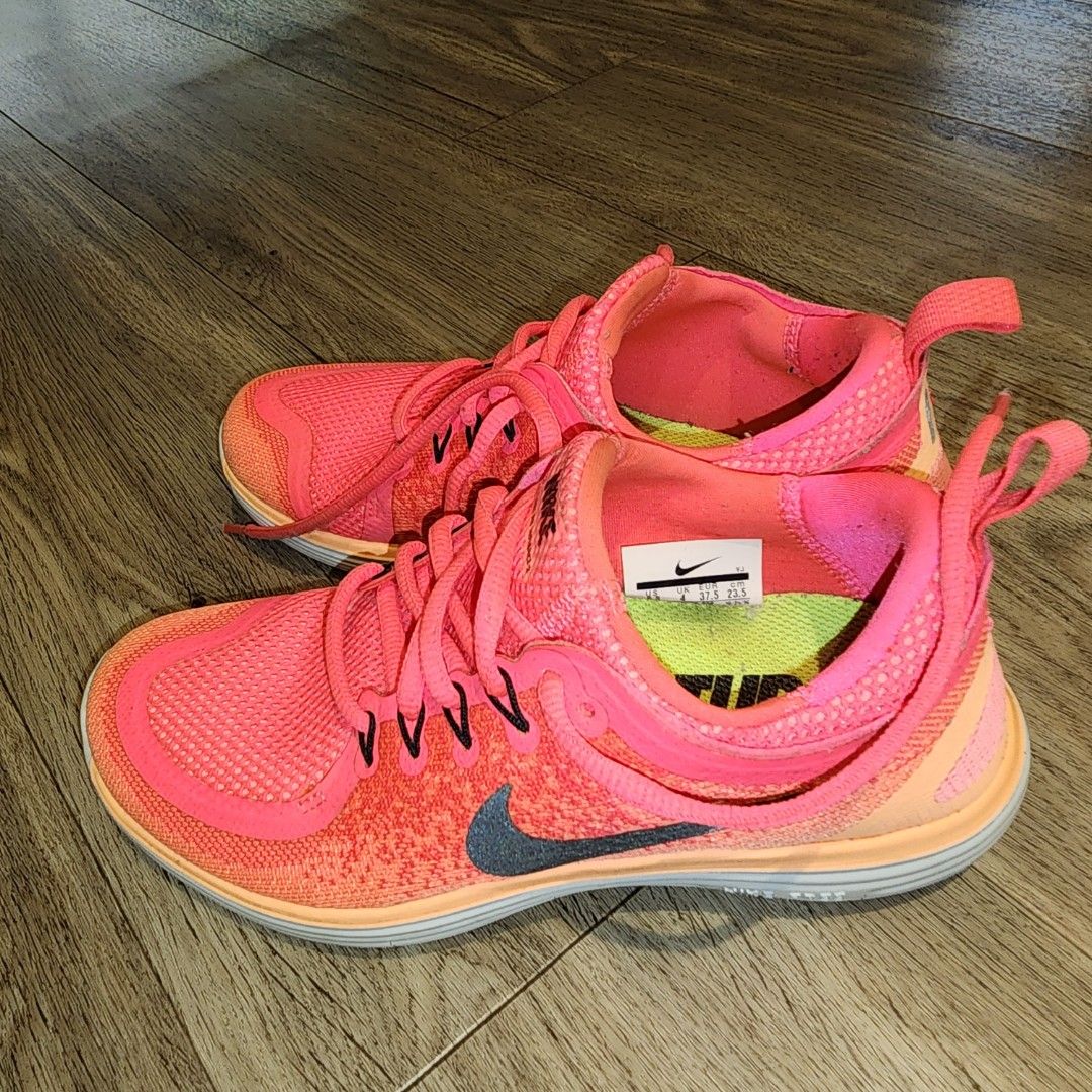 Nike Trainers Running Pink Orange Neon Bright