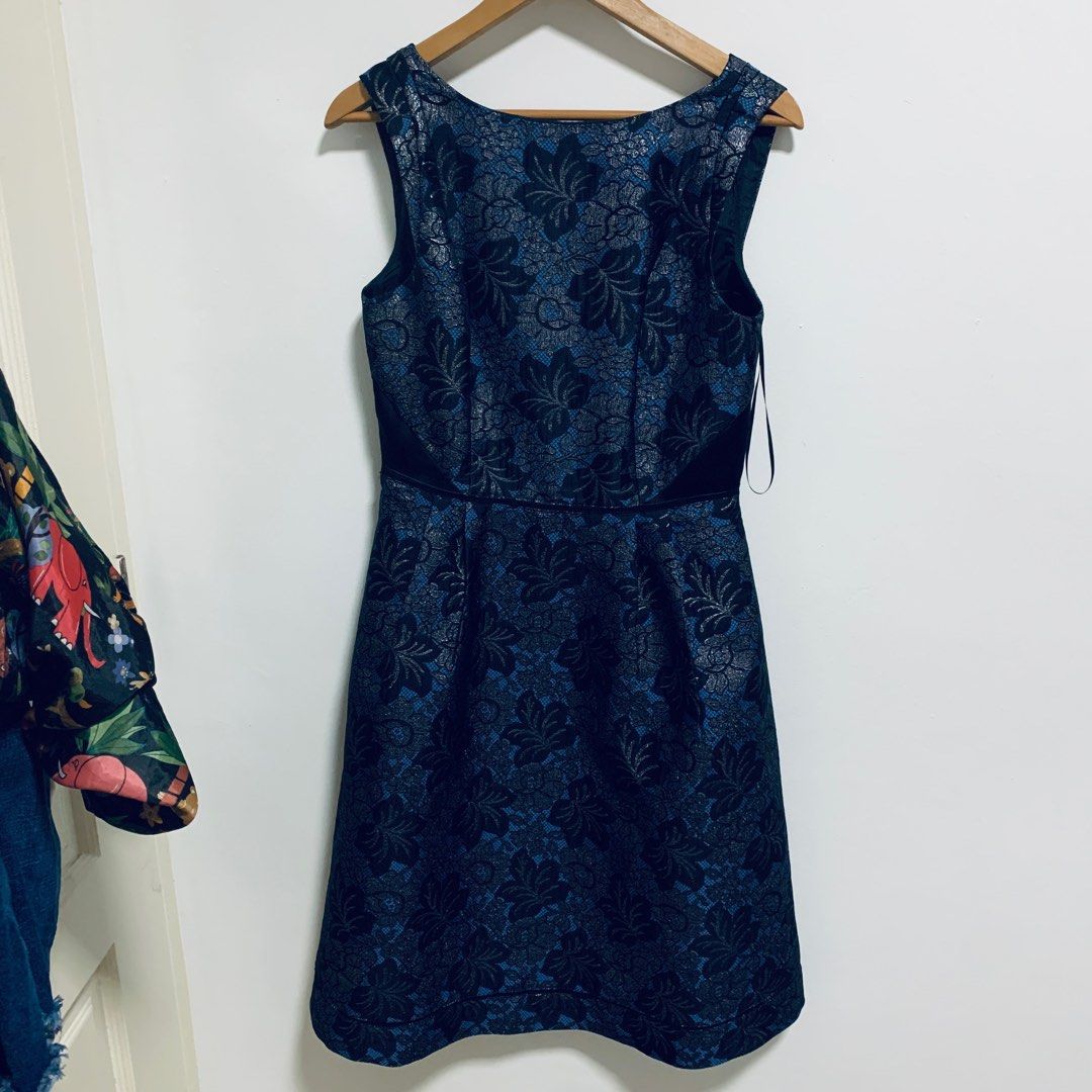 Oasis Blue Black Lace Dress Oasis x Nottingham Trent University
