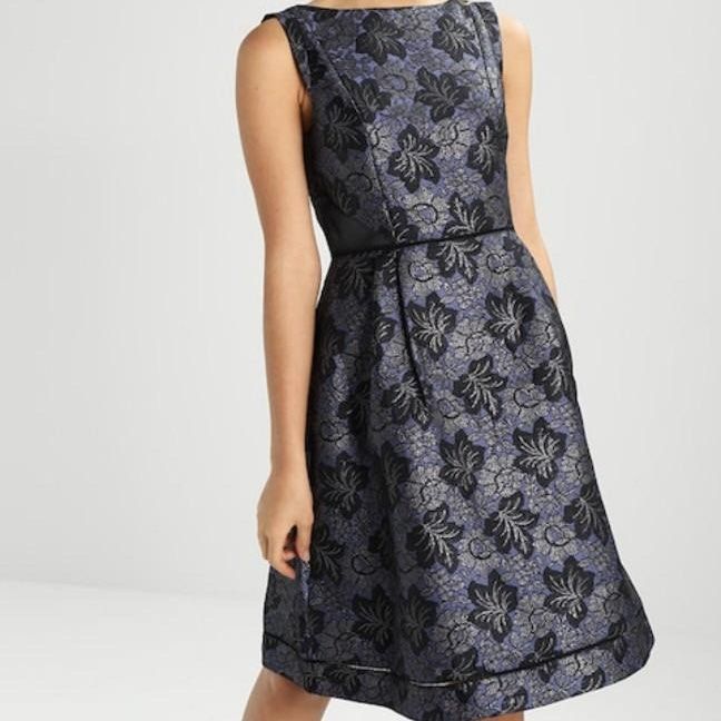 Oasis Blue Black Lace Dress Oasis x Nottingham Trent University