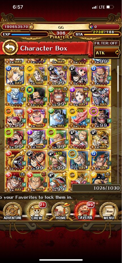 One piece treasure cruise account, Video Gaming, Gaming Accessories, Game Gift Cards & Accounts