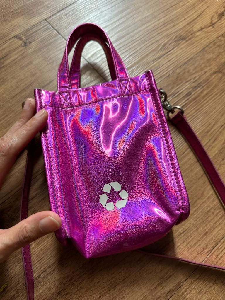 Opening Ceremony Pink Glitter mini sling bag Fesyen Wanita Tas Dompet di Carousell