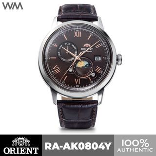 Orient Bambino Sun and Moon Brown Dial Automatic Watch RA-AK0804Y RA-AK0804Y10B