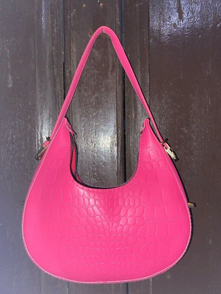 Locò Calfskin Shoulder Bag for Woman in Pink