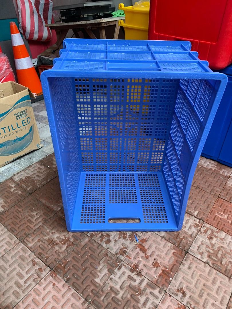 PLASTIC JUMBO CRATES (Category: Storage Boxes & Baskets) located in Caloocan City. Submitted by Ava_broklyn8888 (Listing ID 1265600728, Image 3). Description: PLASTIC JUMBO CRATES 735 X 535 X 390 MM COLOR: BLUE PRE ORDER MINIMUM 10PCS .